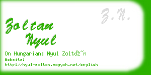 zoltan nyul business card